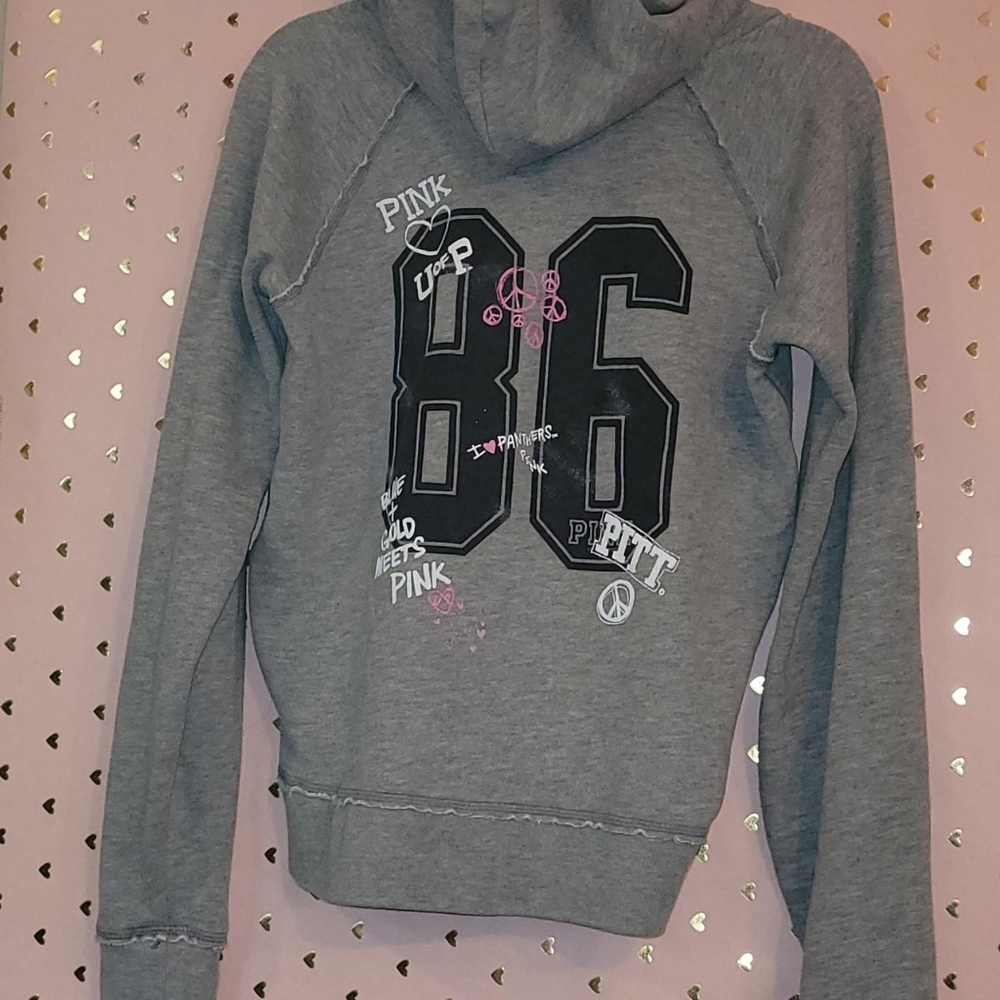 Victoria Secret PINK RARE Pitt Lover Zip-Up Hoodie ♡